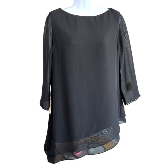 LanTing Bride Womens Chiffon Asymmetric Hem Top SIze 12 Mother of the Bride - Picture 1 of 7